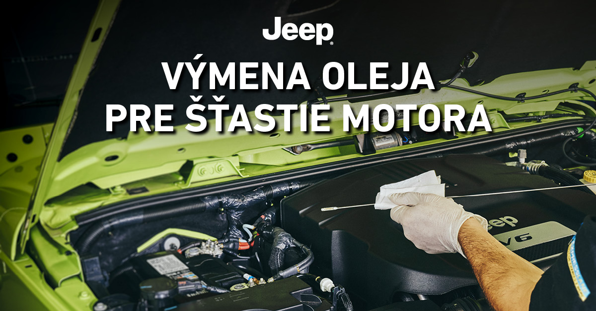 PROFESIONÁLNA VÝMENA OLEJA A FILTRA JEEP